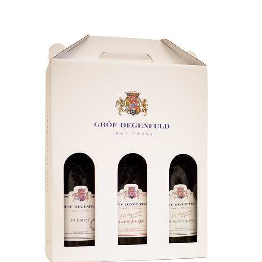 Gróf Degenfeld gift box for 0,5 l and 0,75 l bottles - for 3 bottles
